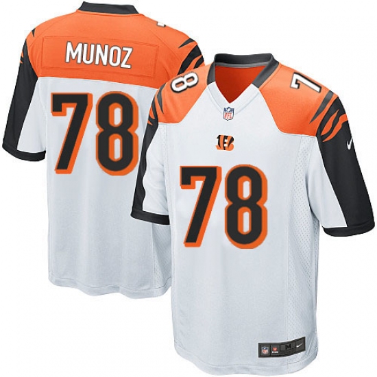 Men's Nike Cincinnati Bengals 78 Anthony Munoz Game White NFL Jersey