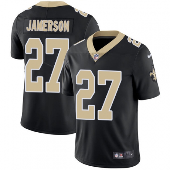 Men's Nike New Orleans Saints 27 Natrell Jamerson Black Team Color Vapor Untouchable Limited Player NFL Jersey