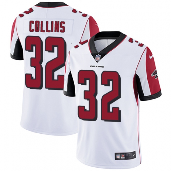 Men's Nike Atlanta Falcons 32 Jalen Collins White Vapor Untouchable Limited Player NFL Jersey