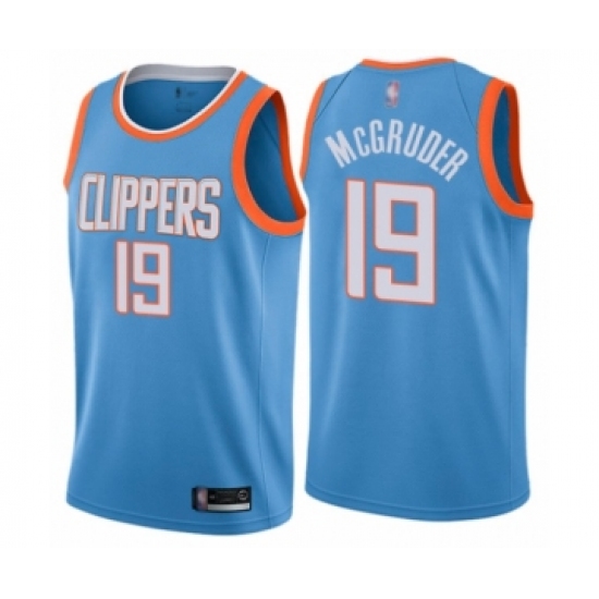 Youth Los Angeles Clippers 19 Rodney McGruder Swingman Blue Basketball Jersey - City Edition