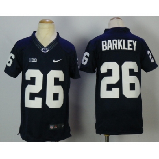 Penn State Nittany Lions 26 Saquon Barkley Navy Youth College Football Jersey