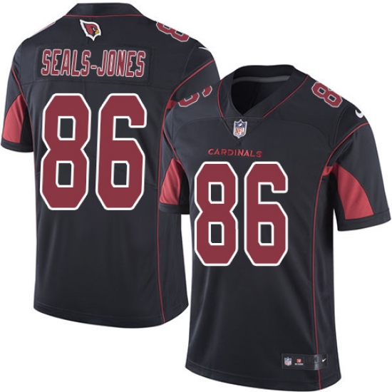 Men's Nike Arizona Cardinals 86 Ricky Seals-Jones Limited Black Rush Vapor Untouchable NFL Jersey