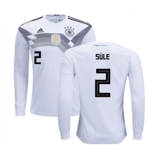 Germany 2 Sule Home Long Sleeves Kid Soccer Country Jersey