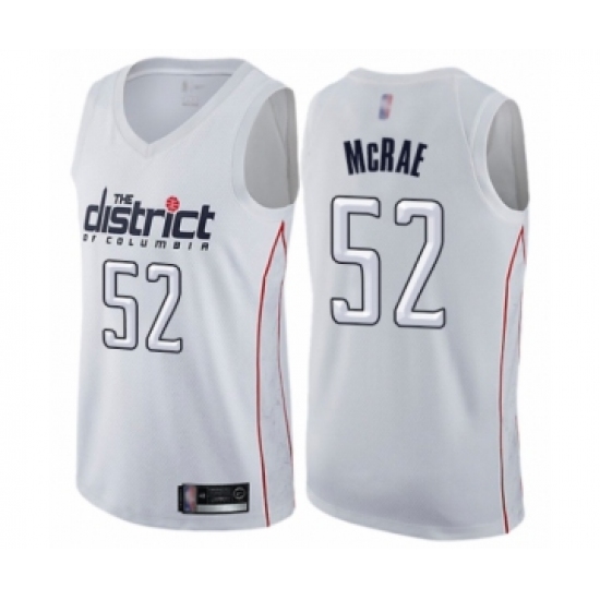 Men's Washington Wizards 52 Jordan McRae Authentic White Basketball Jersey - City Edition