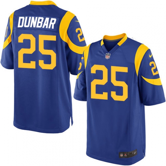 Men's Nike Los Angeles Rams 25 Lance Dunbar Game Royal Blue Alternate NFL Jersey