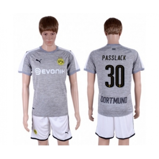 Dortmund 30 Passlack Grey Soccer Club Jersey