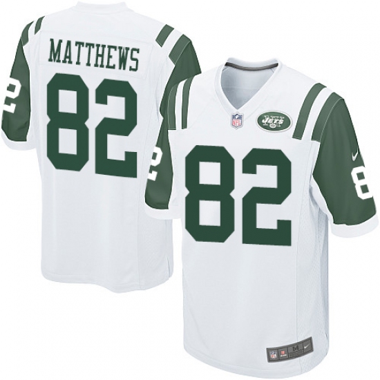 Men's Nike New York Jets 82 Rishard Matthews Game White NFL Jersey