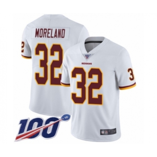 Youth Washington Redskins 32 Jimmy Moreland White Vapor Untouchable Limited Player 100th Season Football Jersey