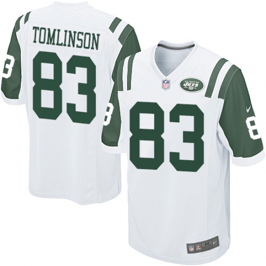 Men's Nike New York Jets 83 Eric Tomlinson Game White NFL Jersey