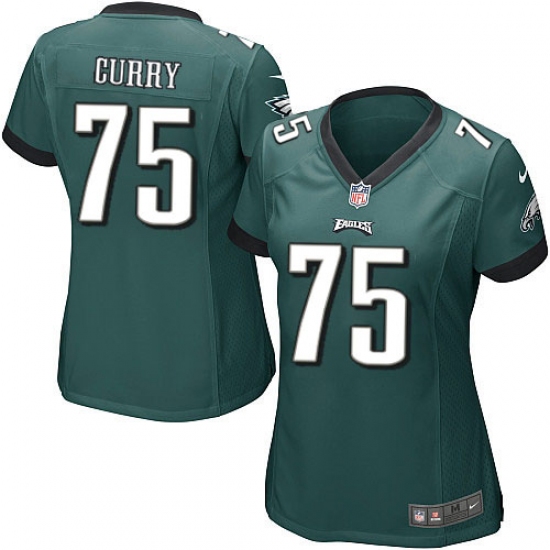 Women's Nike Philadelphia Eagles 75 Vinny Curry Game Midnight Green Team Color NFL Jersey
