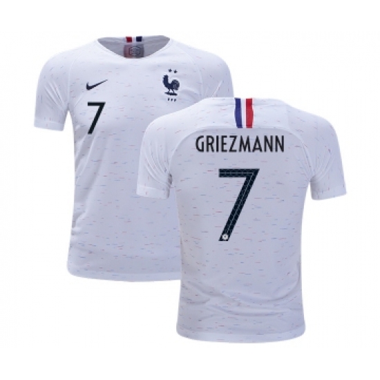 France 7 Griezmann Away Kid Soccer Country Jersey