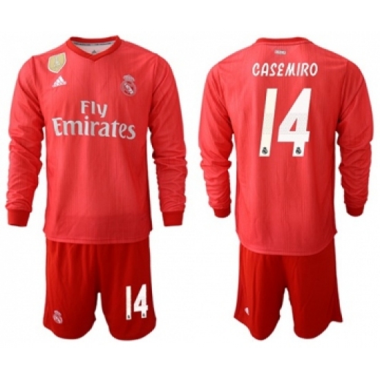 Real Madrid 14 Casemiro Third Long Sleeves Soccer Club Jersey