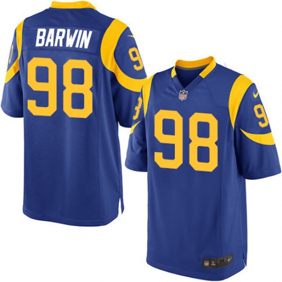 Men's Nike Los Angeles Rams 98 Connor Barwin Game Royal Blue Alternate NFL Jersey