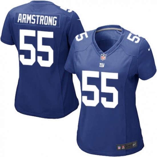 Women's Nike New York Giants 55 Ray-Ray Armstrong Game Royal Blue Team Color NFL Jersey