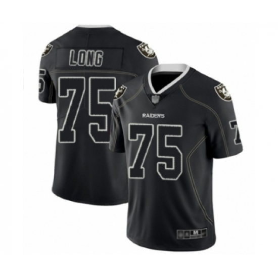 Men's Oakland Raiders 75 Howie Long Lights Out Black Limited Football Jersey