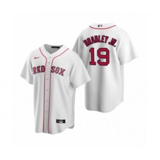 Women's Boston Red Sox 19 Jackie Bradley Jr. Nike White Replica Home Jersey