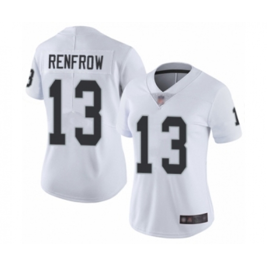 Women's Oakland Raiders 13 Hunter Renfrow White Vapor Untouchable Limited Player Football Jersey