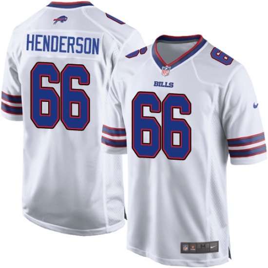 Men's Nike Buffalo Bills 66 Seantrel Henderson Game White NFL Jersey