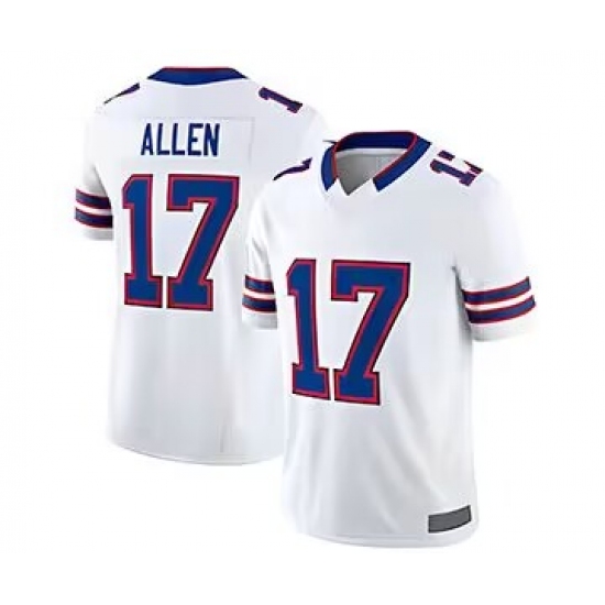Men's Nike Buffalo Bills 17 Josh Allen White 2023 F.U.S.E. Vapor Untouchable Limited Stitched Jersey
