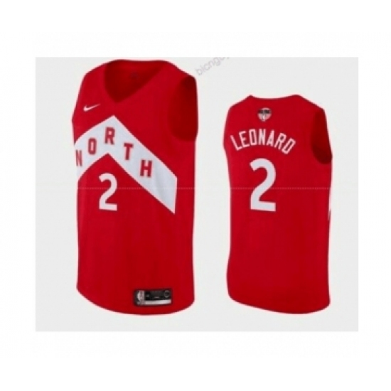 Men's NBA Toronto Raptors 2 Kawhi Leonard Red Basketball Jersey