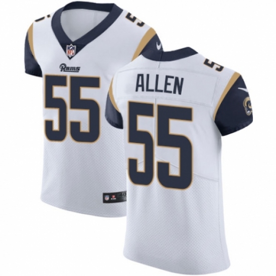 Men's Nike Los Angeles Rams 55 Brian Allen White Vapor Untouchable Elite Player NFL Jersey