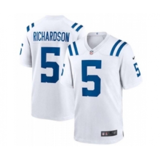 Nike Indianapolis Colts 5 Anthony Richardson White Vapor Untouchable Limited Stitched NFL Jersey