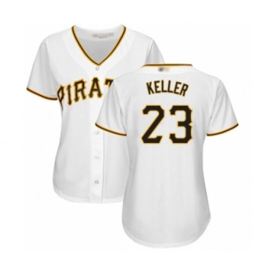 Women's Pittsburgh Pirates 23 Mitch Keller Authentic White Home Cool Base Baseball Player Jersey