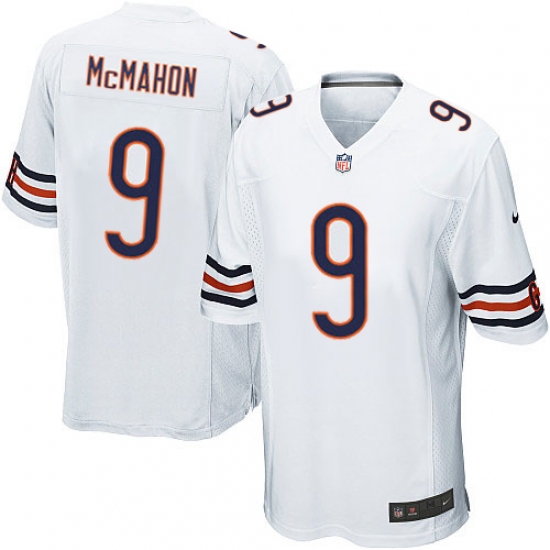 Men's Nike Chicago Bears 9 Jim McMahon Game White NFL Jersey