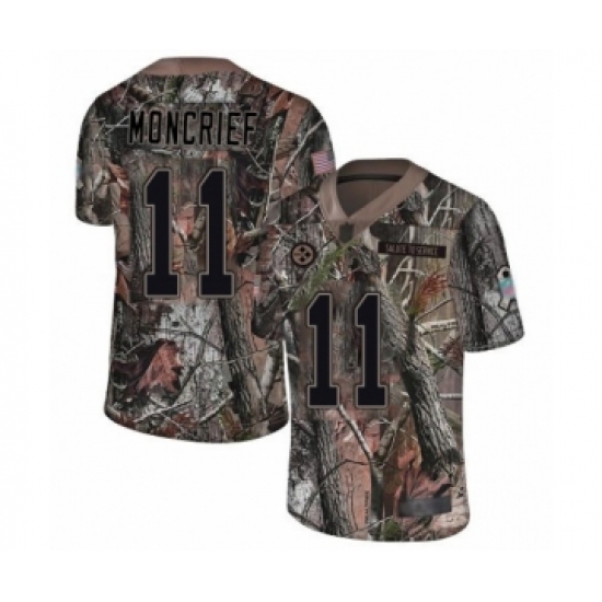 Youth Pittsburgh Steelers 11 Donte Moncrief Camo Rush Realtree Limited Football Jersey