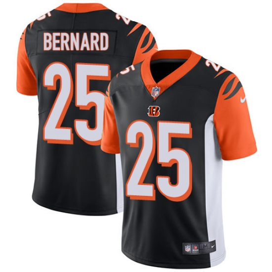 Men's Nike Cincinnati Bengals 25 Giovani Bernard Vapor Untouchable Limited Black Team Color NFL Jersey