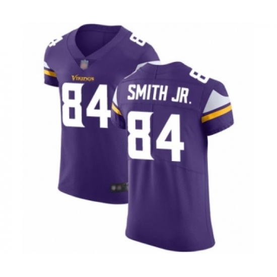 Men's Minnesota Vikings 84 Irv Smith Jr. Purple Team Color Vapor Untouchable Elite Player Football Jersey