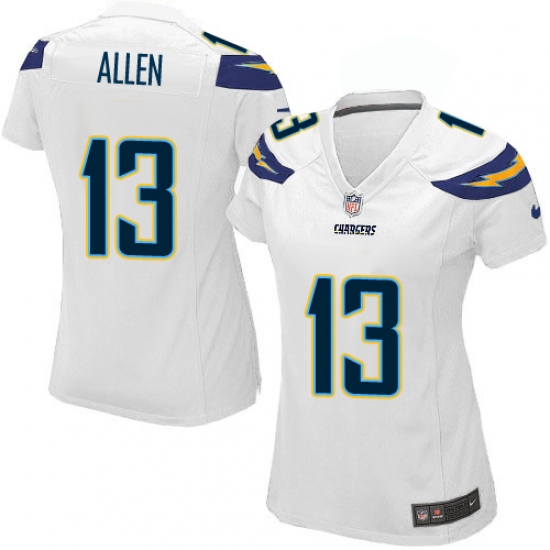 Women's Nike Los Angeles Chargers 13 Keenan Allen Game White NFL Jersey