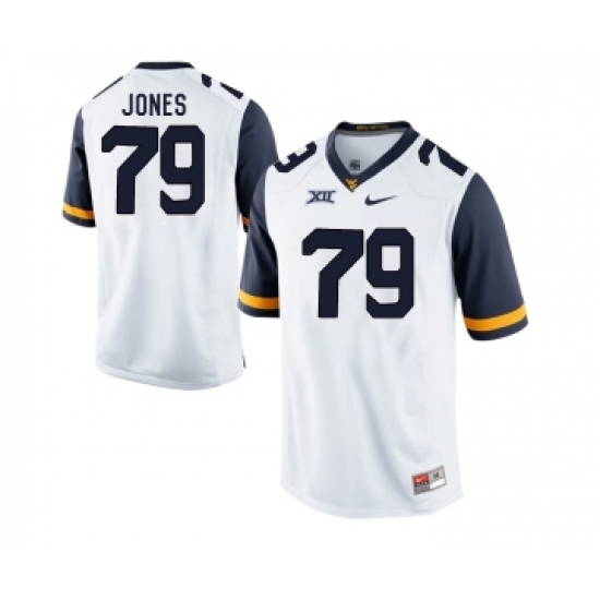 West Virginia Mountaineers 79 Matt Jones White College Football Jersey