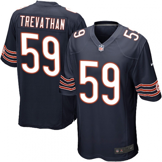 Men's Nike Chicago Bears 59 Danny Trevathan Game Navy Blue Team Color NFL Jersey