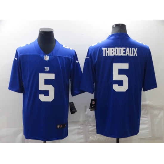 Men's New York Giants 5 Kayvon Thibodeaux Nike Royal 2022 NFL Draft First Round Pick Limited Jersey