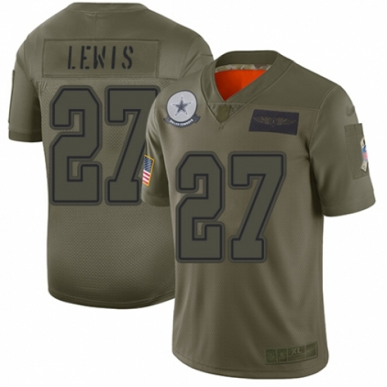 Men's Dallas Cowboys 27 Jourdan Lewis Limited Camo 2019 Salute to Service Football Jersey