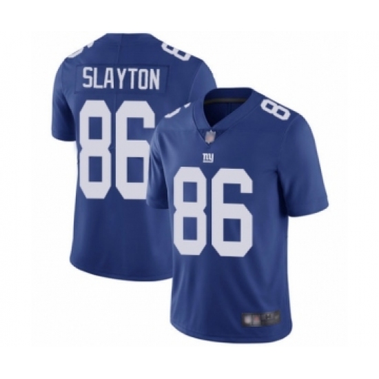 Men's New York Giants 86 Darius Slayton Royal Blue Team Color Vapor Untouchable Limited Player Football Jersey