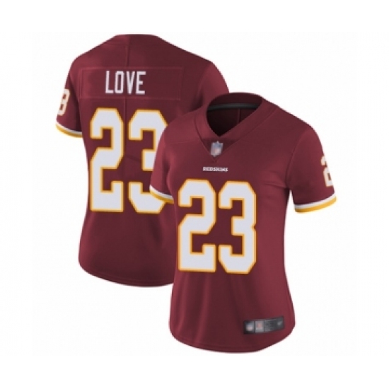 Women's Washington Redskins 23 Bryce Love Burgundy Red Team Color Vapor Untouchable Limited Player Football Jersey