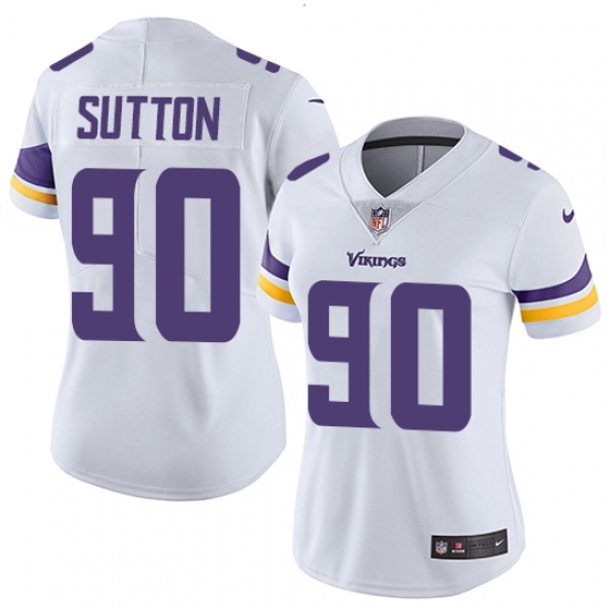 Women's Nike Minnesota Vikings 90 Will Sutton Elite White NFL Jersey
