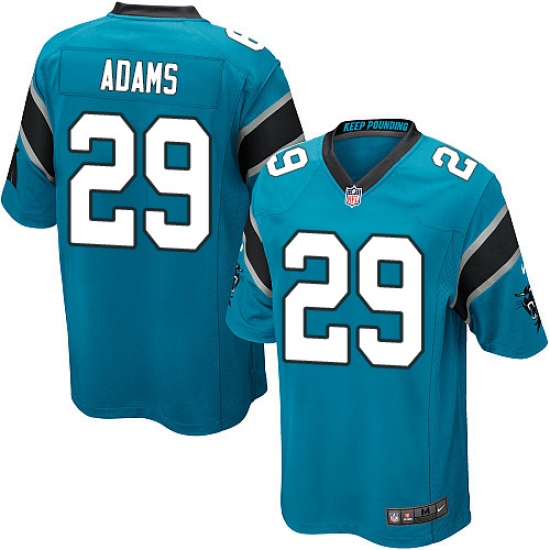 Men's Nike Carolina Panthers 29 Mike Adams Game Blue Alternate NFL Jersey