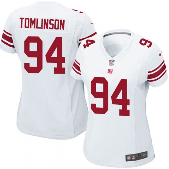 Women's Nike New York Giants 94 Dalvin Tomlinson Game White NFL Jersey