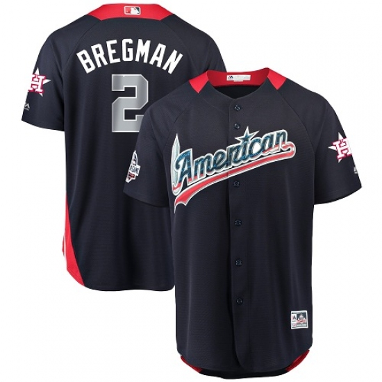 Youth Majestic Houston Astros 2 Alex Bregman Game Navy Blue American League 2018 MLB All-Star MLB Jersey