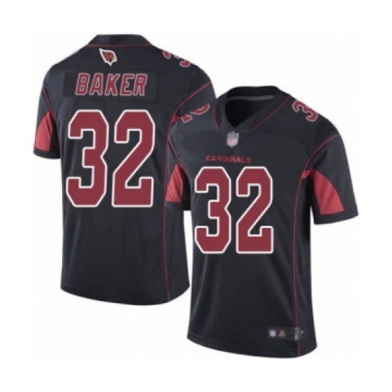 Men's Arizona Cardinals 32 Budda Baker Limited Black Rush Vapor Untouchable Football Jersey