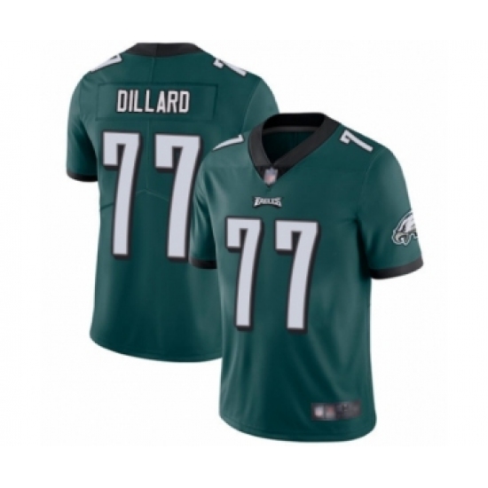 Men's Philadelphia Eagles 77 Andre Dillard Midnight Green Team Color Vapor Untouchable Limited Player Football Jersey