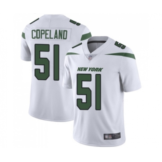 Men's New York Jets 51 Brandon Copeland White Vapor Untouchable Limited Player Football Jersey