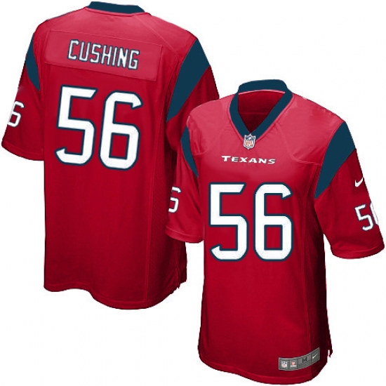 Men's Nike Houston Texans 56 Brian Cushing Game Red Alternate NFL Jersey