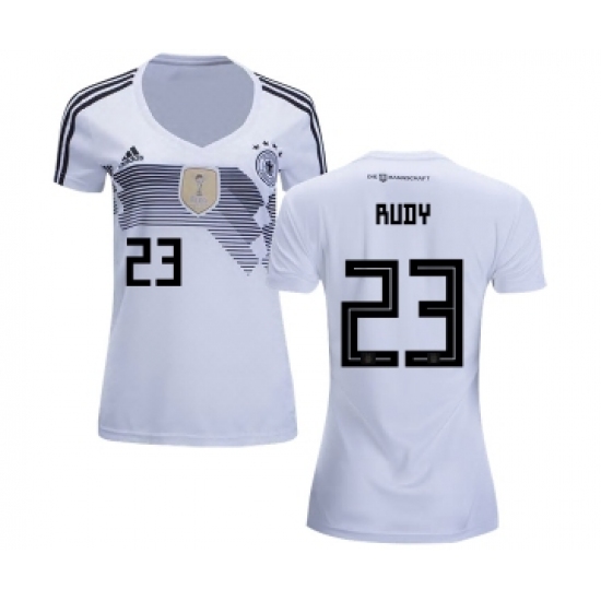 Women's Germany 23 Rudy White Home Soccer Country Jersey
