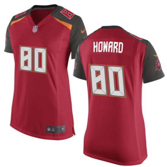 Women's Nike Tampa Bay Buccaneers 80 O. J. Howard Game Red Team Color NFL Jersey