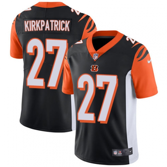 Men's Nike Cincinnati Bengals 27 Dre Kirkpatrick Vapor Untouchable Limited Black Team Color NFL Jersey