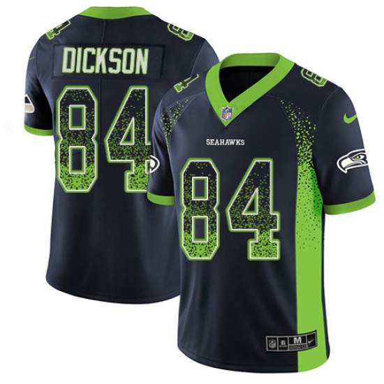 Men's Nike Seattle Seahawks 84 Ed Dickson Limited Navy Blue Rush Drift Fashion NFL Jersey